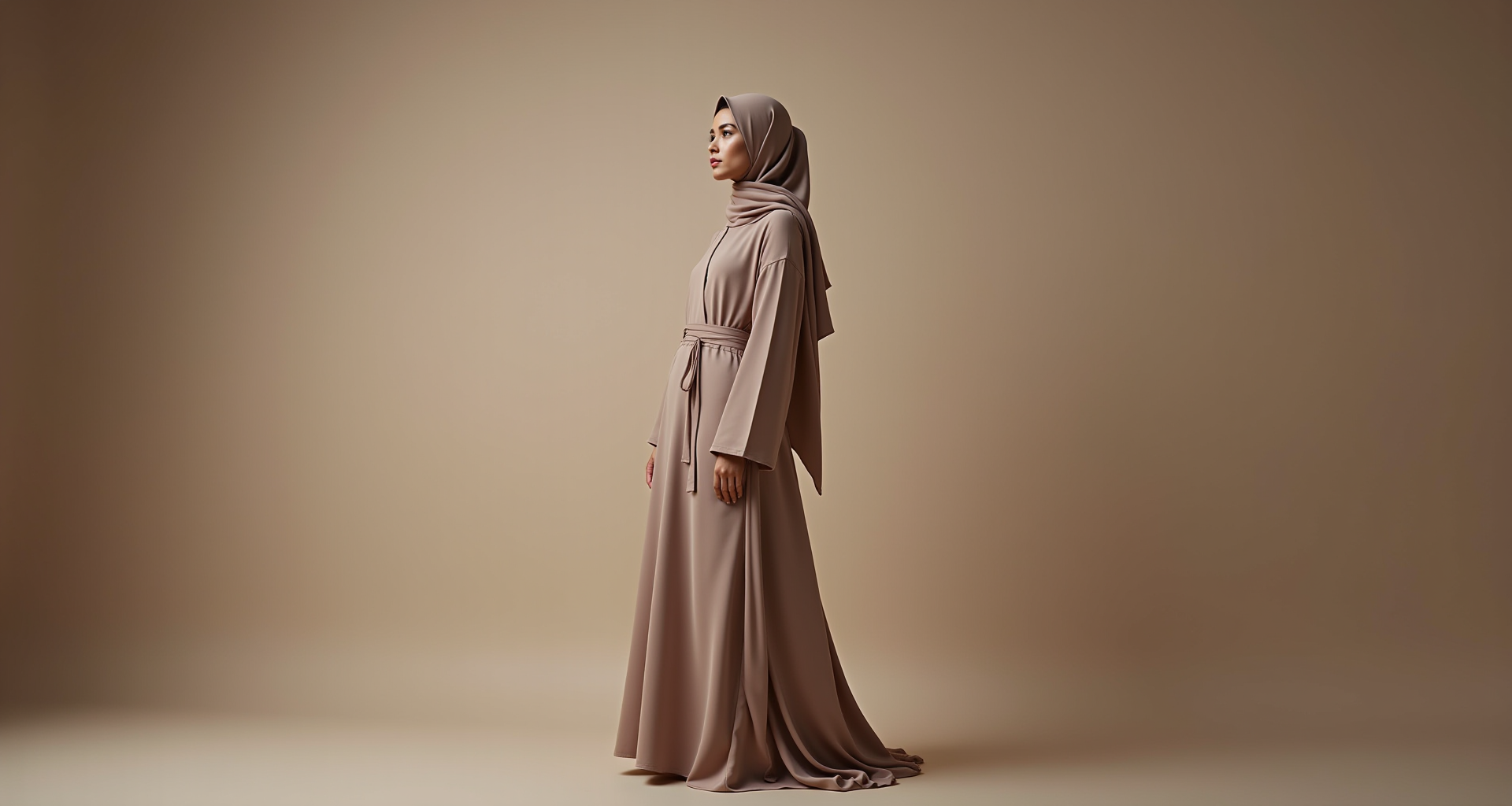 Elegant woman in modest fashion
